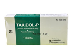 Taxidol-P Tablets 37.5Mg/325Mg (1 Box = 10 Tablets)