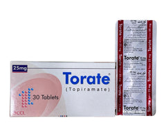 Torate Tablets 25Mg (1 Strip = 10 Tablets)
