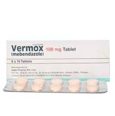 Vermox Tablets 100mg ( 1 Strip = 10 Tablets )