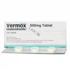Vermox Tablets 500mg ( 1 Strip = 4 Tablets )
