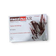 Itaglip-plus XR Tablets 50/500Mg (1 Strip = 7 Tablets)