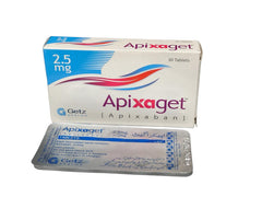 Apixaget Tablets 2.5Mg (1 Strip = 10 Tablets)