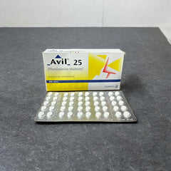 Avil Tablets 25Mg (1 Strip = 50 Tablets)
