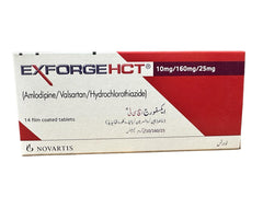 Exforge Hct Tablets 10/160/25Mg (1 Strip = 7 Tablets)
