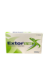 Extor Tablets 5Mg/160Mg (1 Box = 1 Strip)(1 Strip = 14 Tablets)
