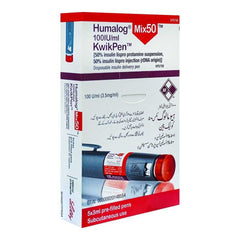 Humalog Mix 50 Kwikpen Insulin 100Iu/3Ml