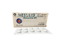 Mesulid Tablets 100Mg (1 Box = 10 Tablets)