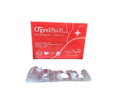 Ogrel Plus 81 Tablets 75/81Mg (1 Box = 10 Tablets)