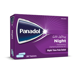 Panadol Night Tablets 500Mg+25Mg (1 Strip = 10 Tablets)