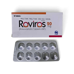 Roviros Tablets 20Mg (1 Box = 10 Tablets)