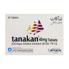 Tanakan Tablets 40Mg (1 Strip = 15 Tablets)