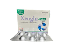 Xenglu-Met Tablets 12.5Mg/1000Mg (1 Strip = 7 Tablets)