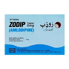 Zodip Tablets 5Mg (1 Strip = 10 Tablets)