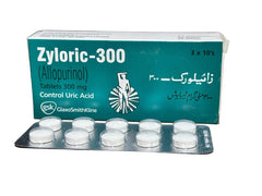 Zyloric Tablets 300Mg (1 Strip = 10 Tablets)