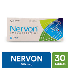 Nervon Tablets 500Mcg (1 Strip = 10 Tablets)