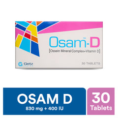 Osam-D Tablets 830Mg/400Iu (1 Strip = 10 Tablets)