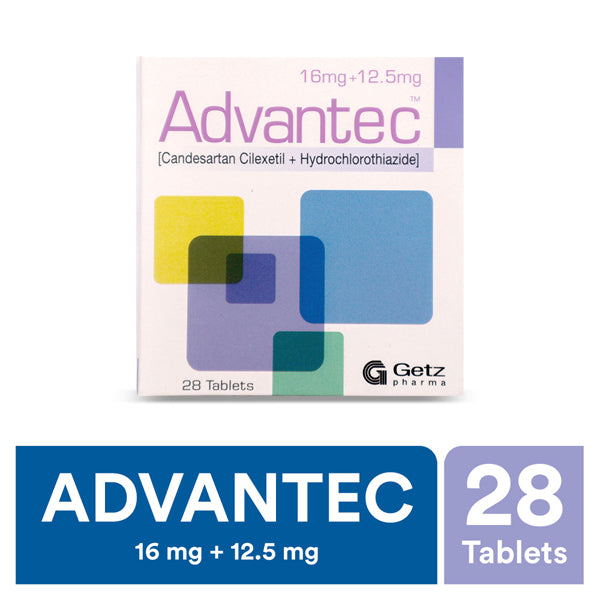 Advantec Tablets 16Mg+12.5Mg (1 Strip = 7 Tablets)