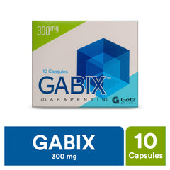 Gabix Capsules 300Mg (1 Box = 1 Strip)(1 Strip = 10 Capsules)