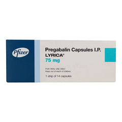 Lyrica Capsules 75Mg (1 Box = 14 cap)