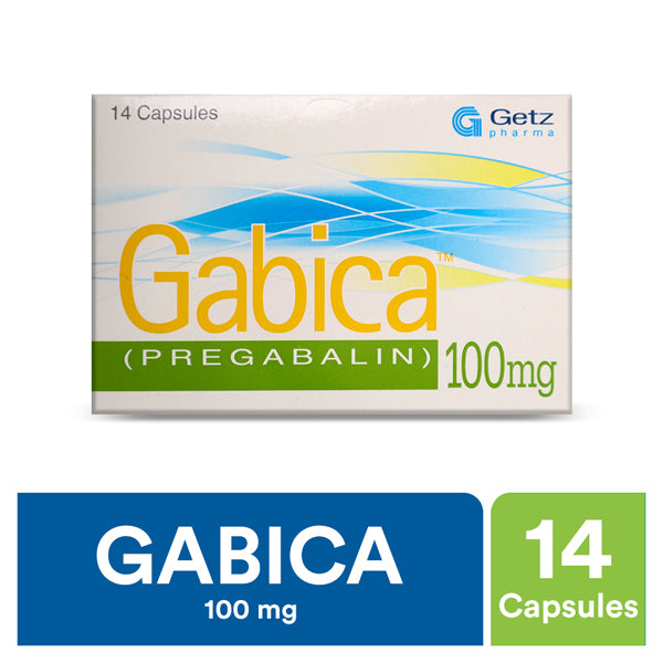 Gabica Capsules 100Mg (1 Strip = 7 Capsules)