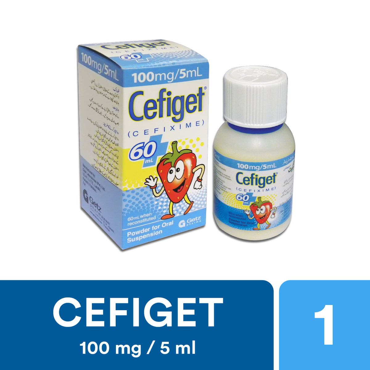 Cap Cefiget Color Cefiget 60Ml Suspension 100Mg/5Ml – Multan Plus Pharmacy