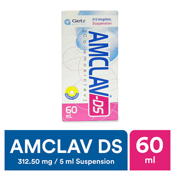 Amclav Ds 60Ml Suspension 312.5Mg/5Ml