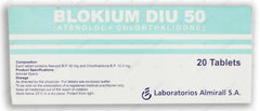 Blokium Diu Tablets 50Mg/12.5Mg (1 Strip = 10 Tablets)