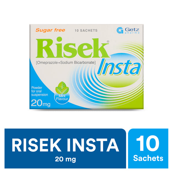 Risek Insta Sugar Free Sachets 20Mg    (1 Sachets )