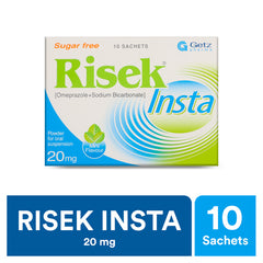 Risek Insta Sugar Free Sachets 20Mg    (1 Sachets )