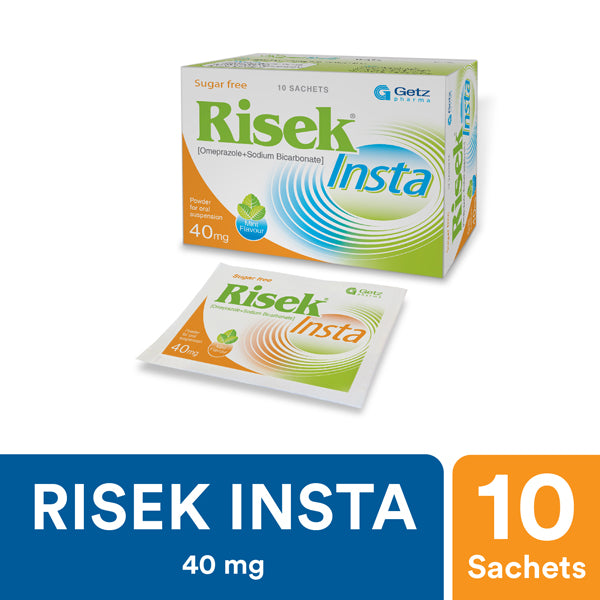 Risek Insta Sugar Free Sachets 40Mg   (1  Sachet)