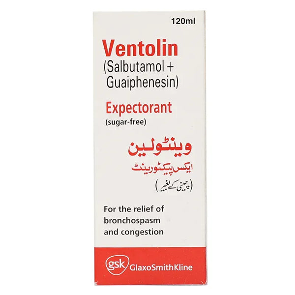 Ventolin Expectorant Syrup 120Ml