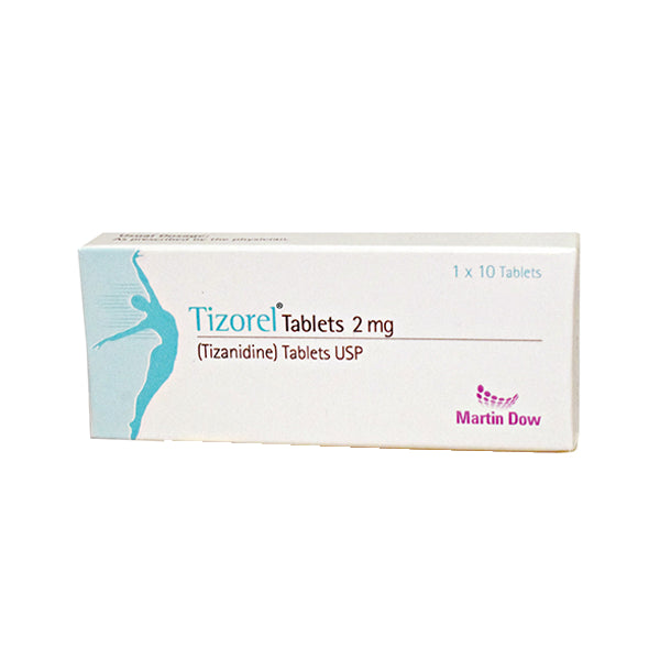 Tizorel Tablets 2Mg (1 Box = 10 Tablets)