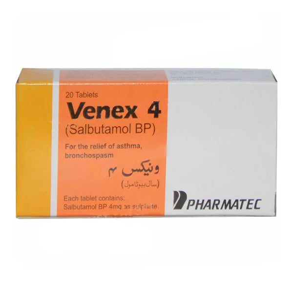 Venex Tablets 4Mg (1 Strip = 10 Tablets)