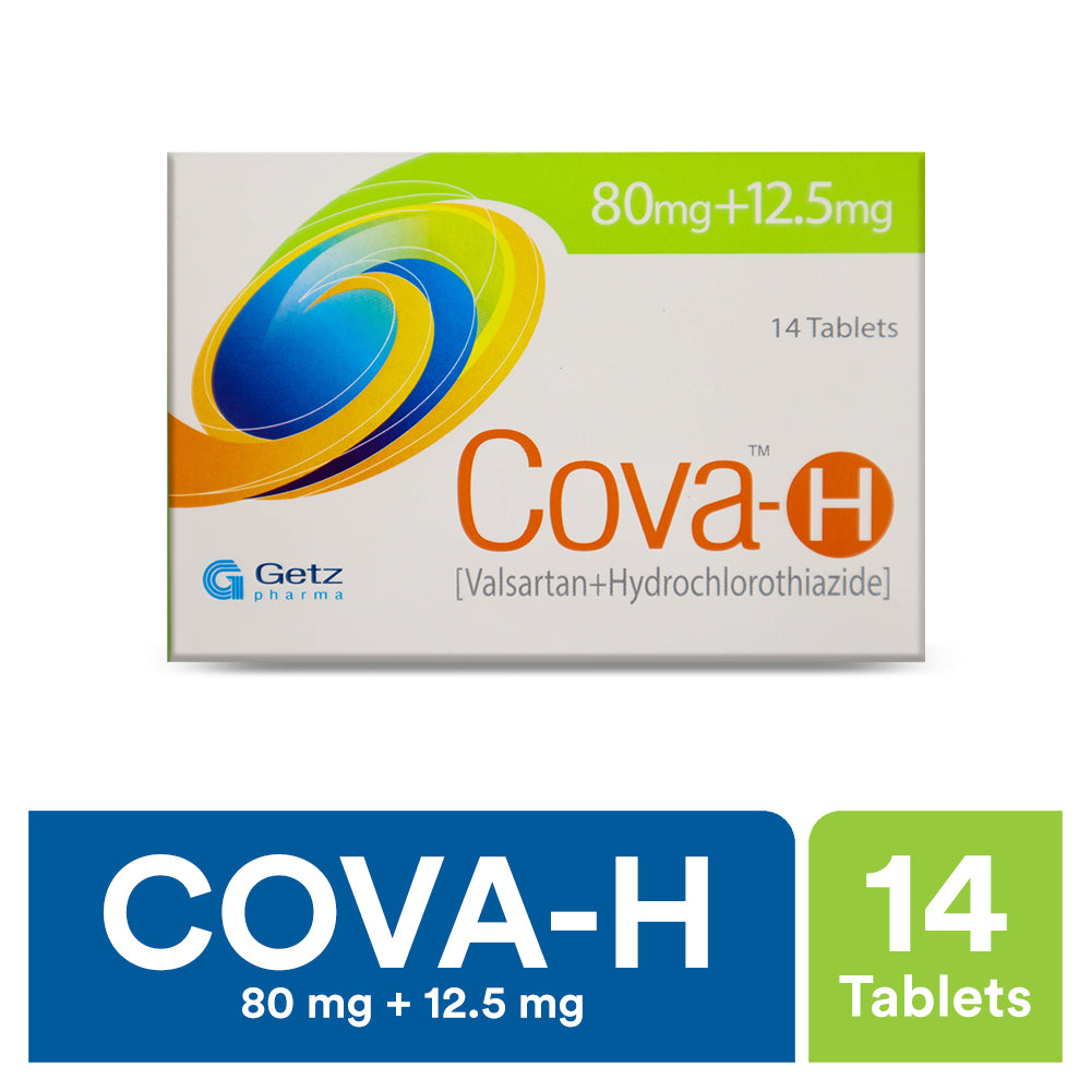 Cova-H Tablets 80Mg+12.5Mg (1 Strip = 7 Tablets)