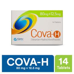Cova-H Tablets 80Mg+12.5Mg (1 Strip = 7 Tablets)