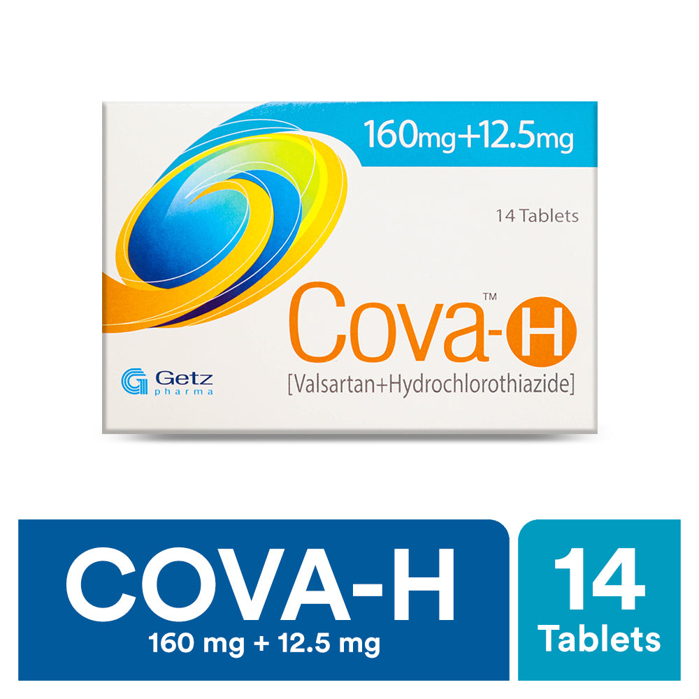 Cova-H Tablets 160Mg+12.5Mg (1 Strip = 7 Tablets)