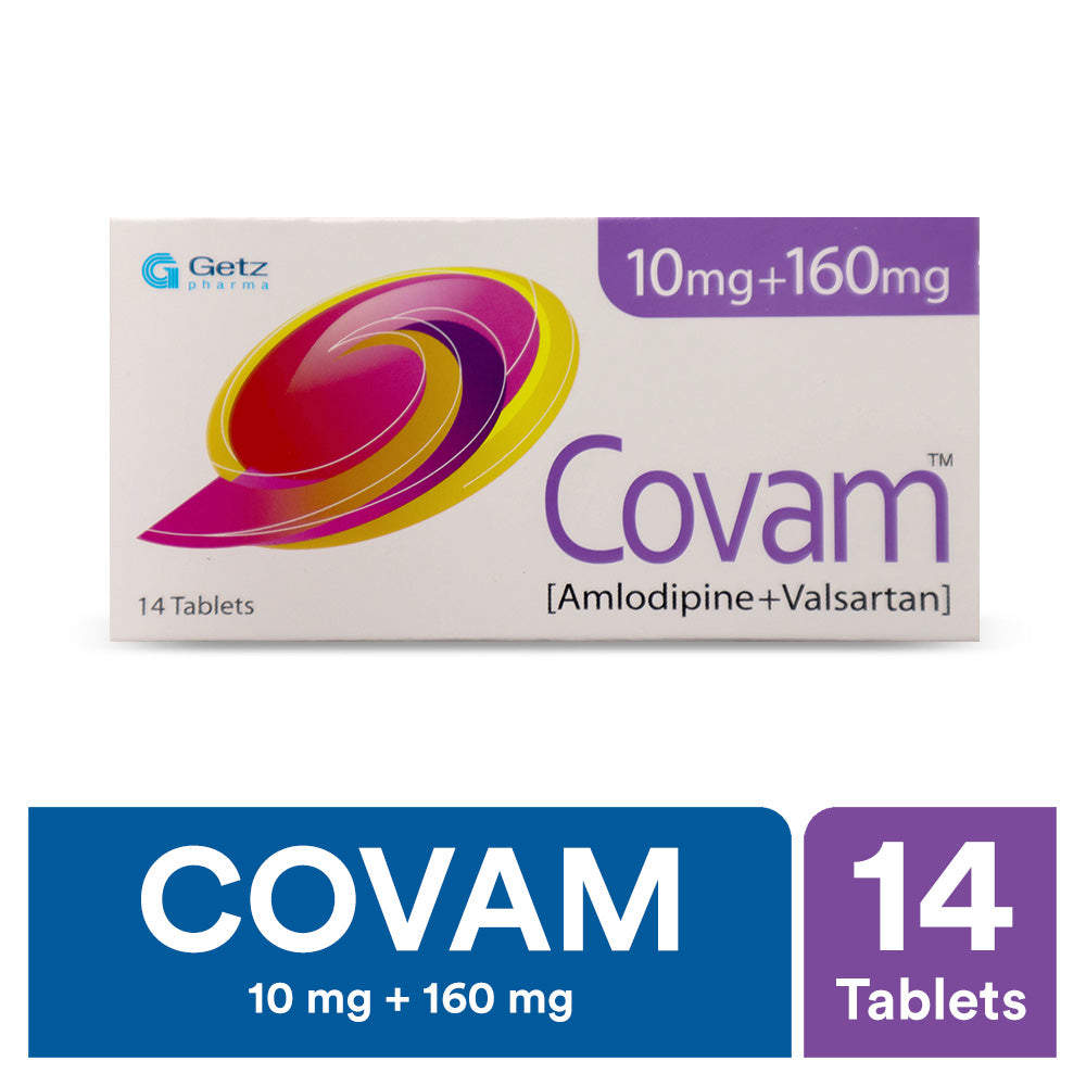 Covam Tablets 10Mg+160Mg (1 Strip = 7 Tablets)