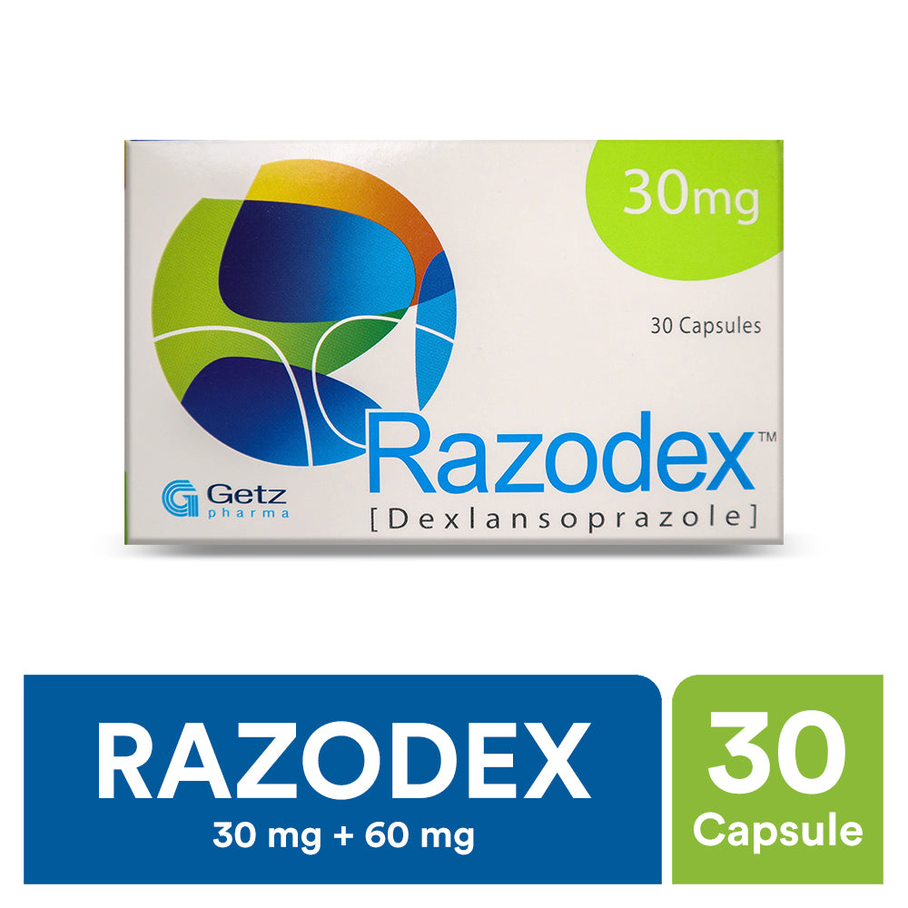 Razodex Capsules 30Mg (1 Strip = 10 Capsules)