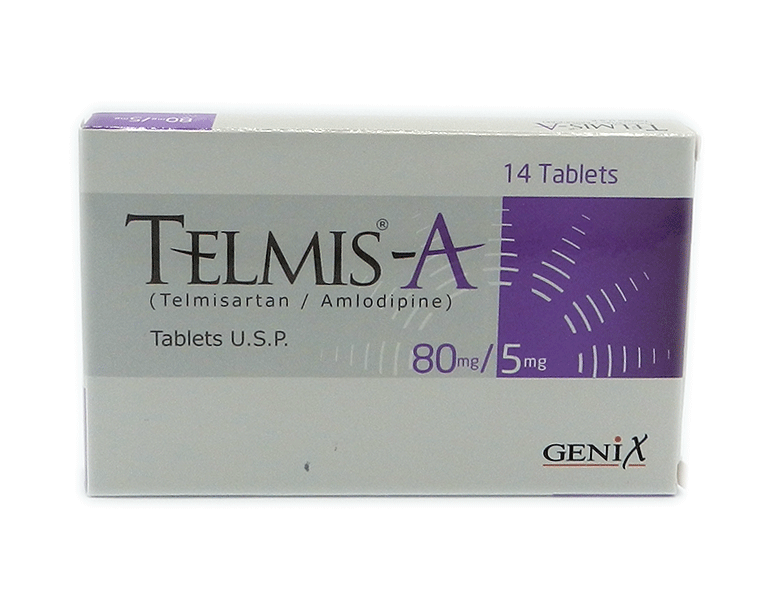 Telmis-A Tablets 80Mg/5Mg (1 Box = 14 Tablets)