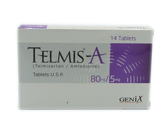 Telmis-A Tablets 80Mg/5Mg (1 Box = 14 Tablets)