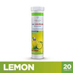 Cac 1000 Plus Effervescent Lemon Flavour Tablets (1 Bottle = 20 Tablets)