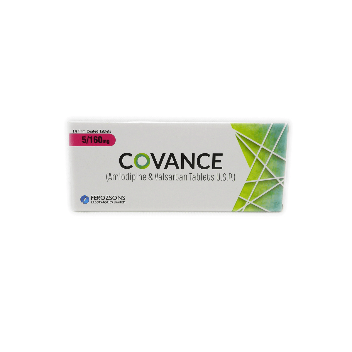 Covance Tablets 5Mg/160Mg  (1 Strip = 7 Tablets)