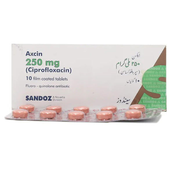 Axcin Tablets 250Mg (1 Box = 10 Tablets)