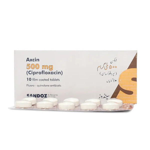 Axcin Tablets 500Mg (1 Box = 10 Tablets)