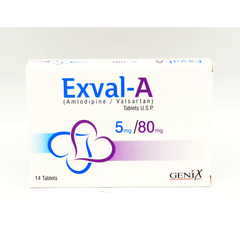 Exval-A Tablets 5Mg/80Mg  (1 Strip = 7 Tablets)