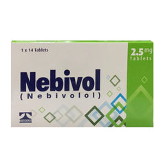 Nebivol Tablets 2.5Mg (1 Box = 14 Tablets)