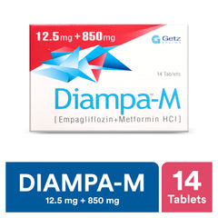 Diampa-M Tablets 12.5Mg+850Mg (1 Strip = 7 Tablets)