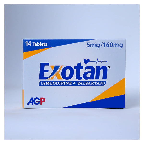 Exotan Tablets 5Mg/160Mg (1 Box = 1 Strip)(1 Strip = 14 Tablets)