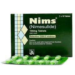 Nims Tablets 100Mg  (1 Strip = 10 Tablets)