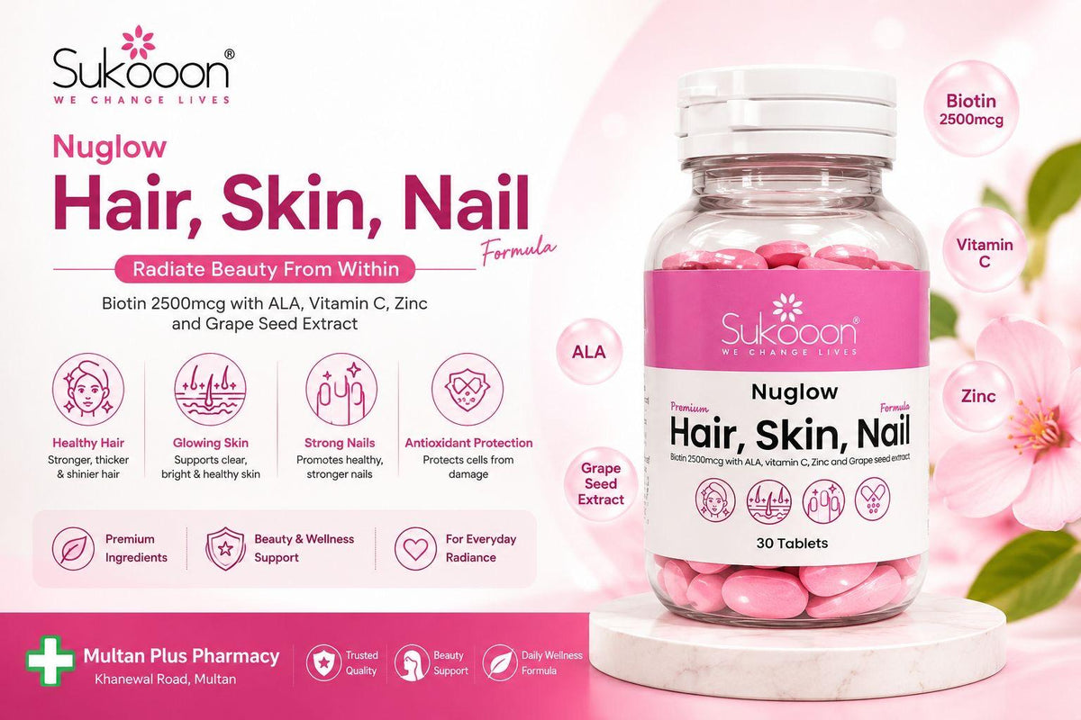 NUGLOW (For Hair, Skin and Nails) (1 Bottle = 30 Tablets )